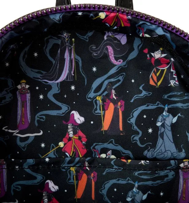 Loungefly Disney Villains Iridescent Mini Backpack