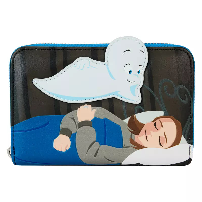 Loungefly Casper the Friendly Ghost Glow Zip Around Wallet