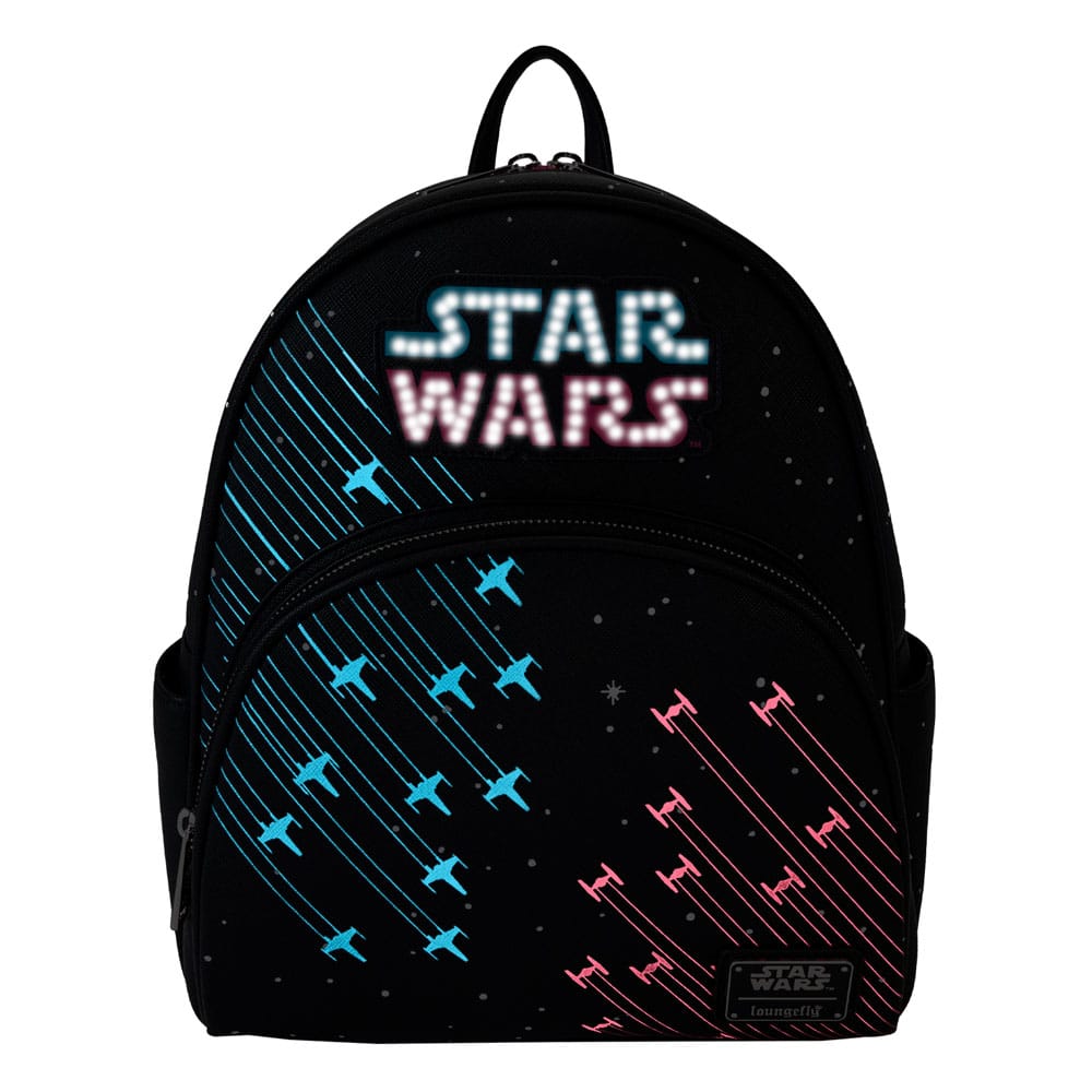 geeky mini backpacks Star Wars by Loungefly Backpack Mini Neon 70s – Chester Le Geek