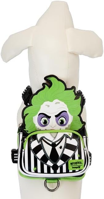 Loungefly Beetlejuice Cosplay Mini Backpack Dog Harness - Medium Dog