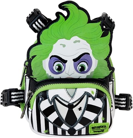 Loungefly Beetlejuice Cosplay Mini Backpack Dog Harness - Medium Dog