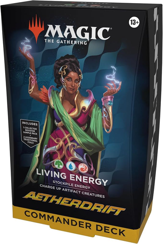 Magic: The Gathering Aetherdrift Commander Deck - Living Energy, Green/Blue/Red