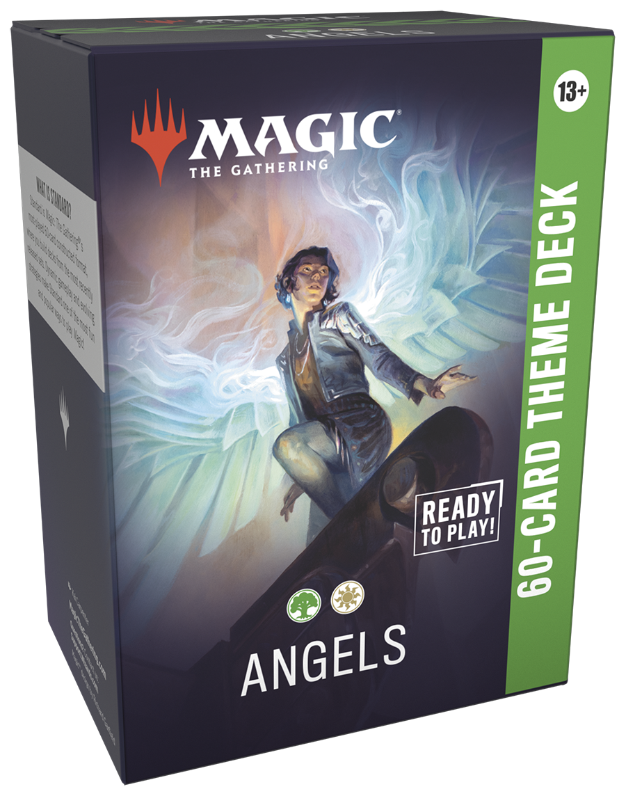 Magic the Gatherin Angels Deck front image with Angel image and white lettering
