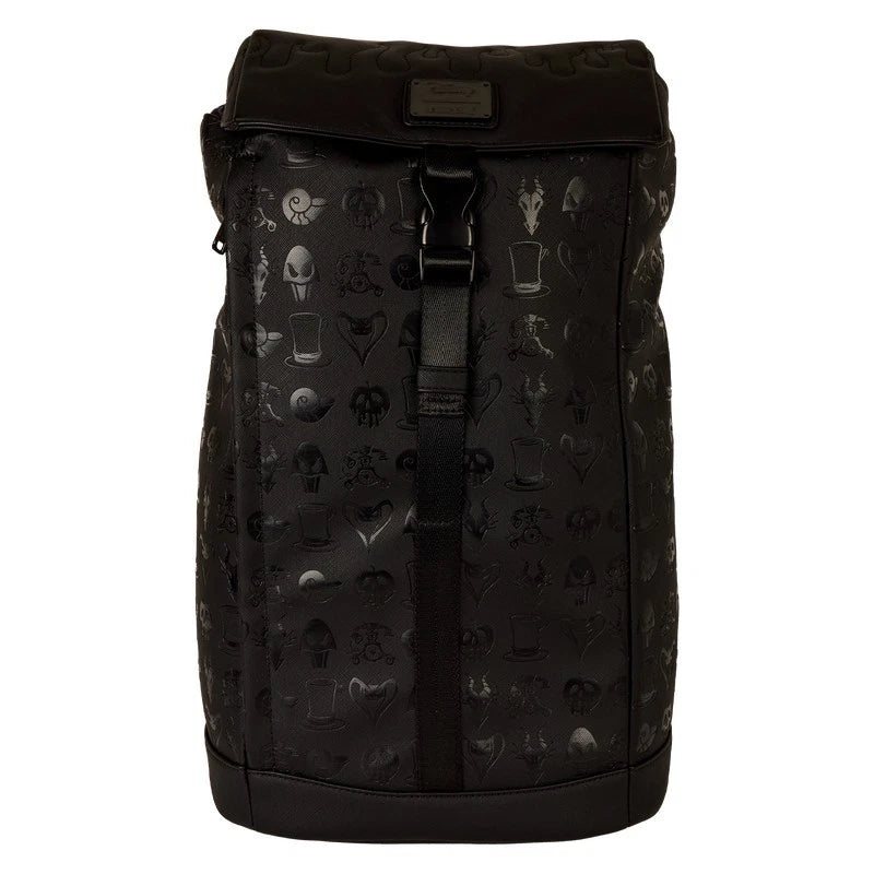 Loungefly Disney Villains Happily Never After full-size backpack with villain artwork.