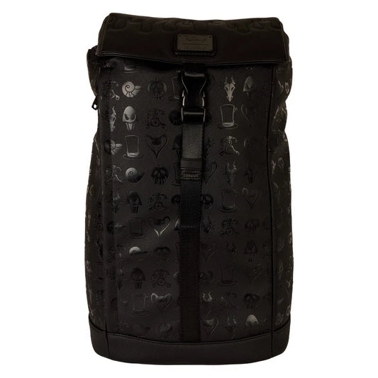 Loungefly Disney Villains Happily Never After full-size backpack with villain artwork.