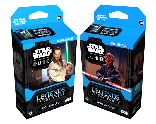 Star Wars Unlimited Spotlight decks - Qui-Gon and Darth Maul