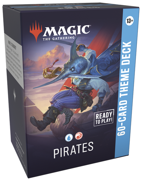 Pirates Theme deck for Magic: The Gathering. A Pirate Shark image with white lettering