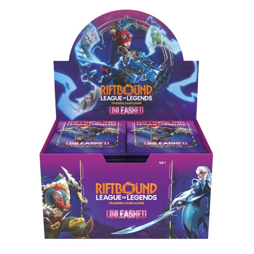 Riftbound League of Legends trading card game packaging on a white background