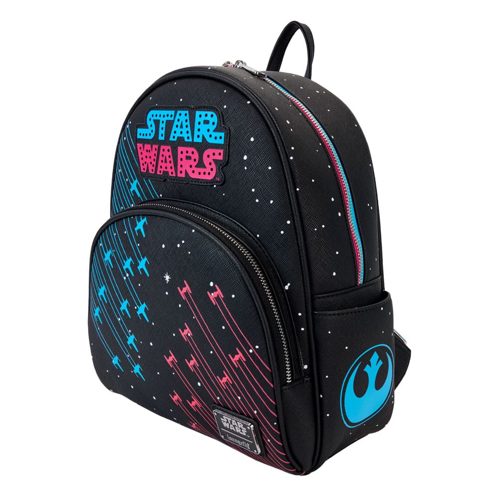 geeky mini backpacks Star Wars by Loungefly Backpack Mini Neon 70s – Chester Le Geek