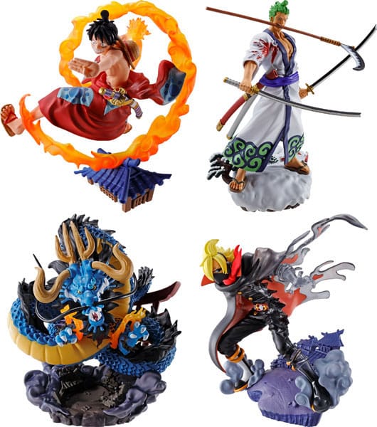 One Piece Petitrama Mini Statue Set | Wano Kuni Vol.1 | 9 cm Figures